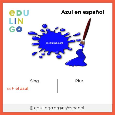 azul plural spanish translation.